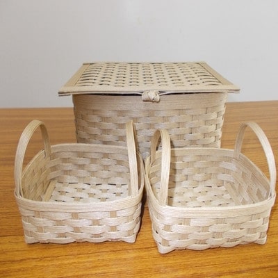 収納ボックス3点セット(茶系)