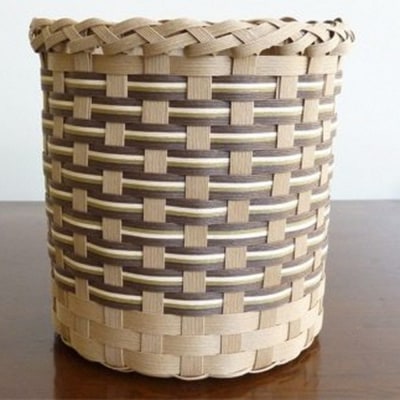 手づくりのカゴ3点セット(茶系)