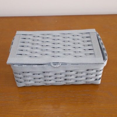 ランドリーボックス・マスクケース付(グレー)