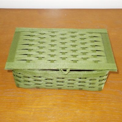 ランドリーボックス・マスクケース付(グリーン)