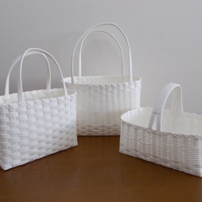 ショッピングバック 3点セット(ホワイト)