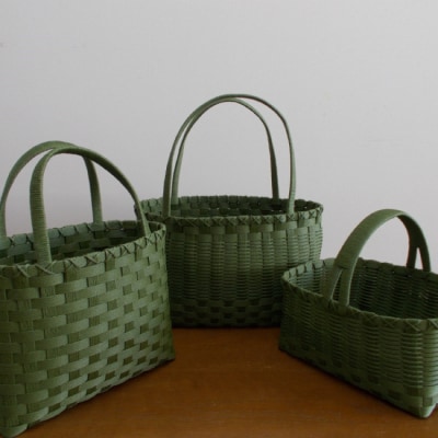 ショッピングバック 3点セット(グリーン)