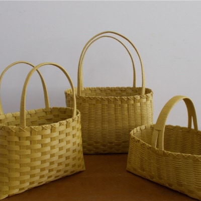 ショッピングバック 3点セット(からし)