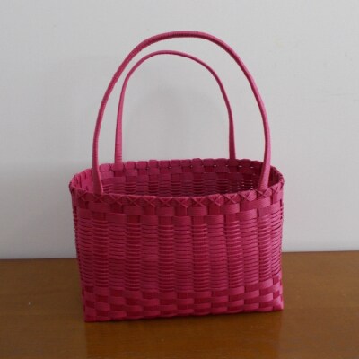 ショッピングバック 3点セット(ラズベリー)