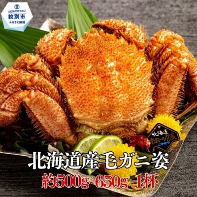 北海道産毛ガニ　約500～650g×1杯★