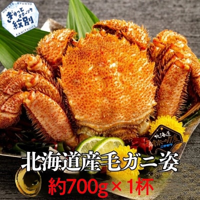 【訳あり】北海道産毛ガニ　約700g×1杯★