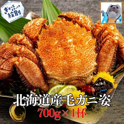 【訳あり】北海道産毛ガニ　700g×1杯★