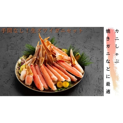 手間なし!極上生ずわいがにセット約900g(カット済み)