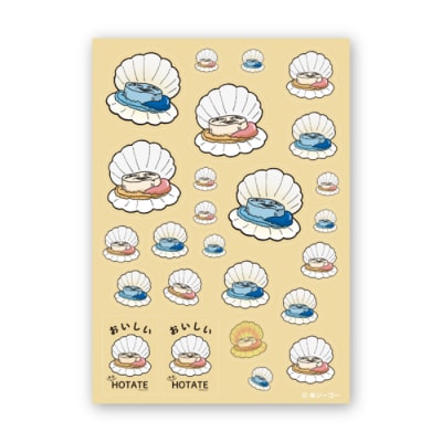 キモホタテグッズ(Tシャツ Mサイズ イエロー・ペーパーホルダー・シール)