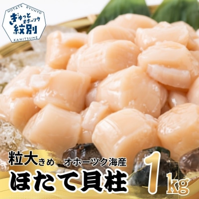 大粒!冷凍帆立貝柱500g×2(計1kg) |ほたて 大粒  ホタテ 玉冷★