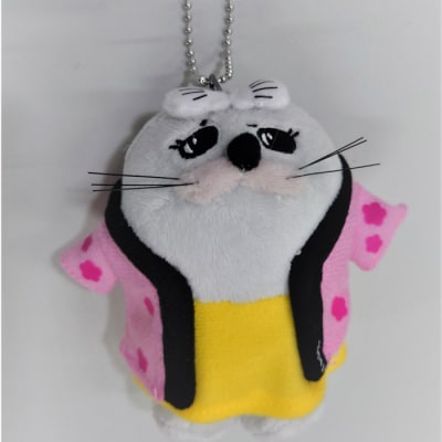 ゆるキャラ紋太・べつこグッズ(ぬいぐるみ小×2、PVCキーチェーン、缶バッジ)