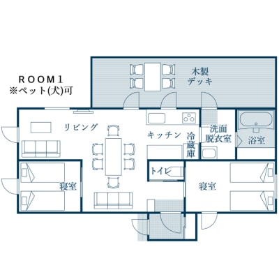 VILLA AL MARE1泊宿泊券【一棟貸コテージ(定員6名)】