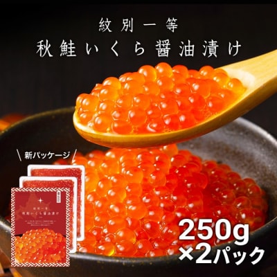 紋別一等～いくら醤油漬け500g(250g×2パック)★