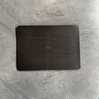 国産 レザー マウスパット(ブラック)