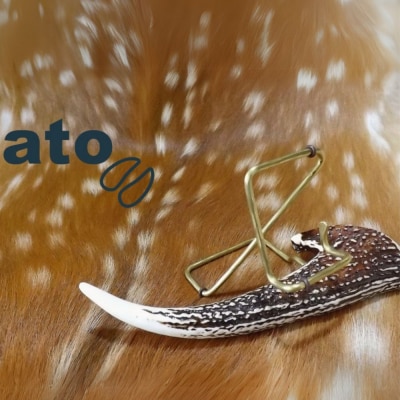 蝦夷鹿角スマホスタンド【鹿角クラフト】