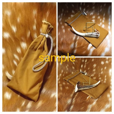 蝦夷鹿角スマホスタンド【鹿角クラフト】