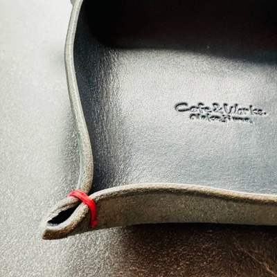 本革レザートレー(ネイビーブルー)【レザークラフト】