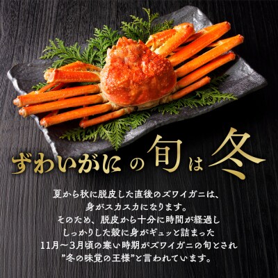 【ホワイトデー】【訳あり】ボイルずわいがに姿切り1kg