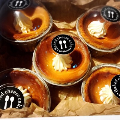 【ホワイトデー】cafe ほの香のベイクドチーズケーキ 5カップセット★