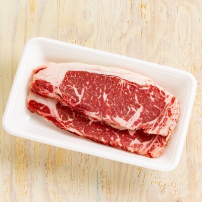 【ホワイトデー】北海道ハーブ牛ロースステーキ(320g)