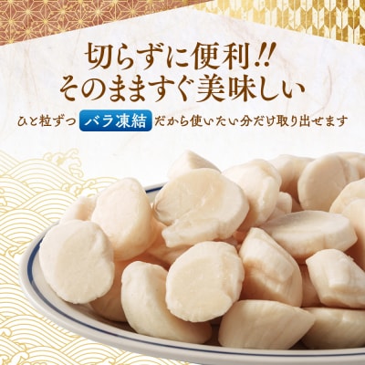 【訳あり】北海道オホーツク産ホタテ貝柱(生食用)小粒大入 300g | サイズ不揃い ワケアリ 訳あ