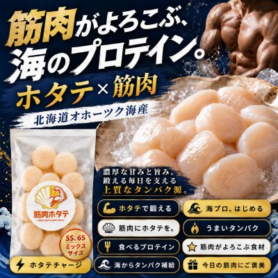 紋別一等～筋肉ホタテ　400g