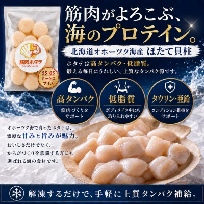 紋別一等～筋肉ホタテ　400g