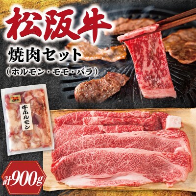 松阪牛 ホルモン ・ 松阪牛 焼肉 セット 900g E0169