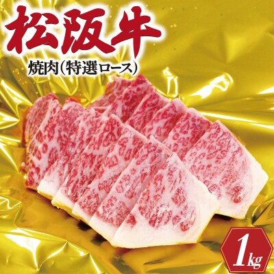 松阪牛 焼肉  ( 特選 ロース ) 500g×2P E0206