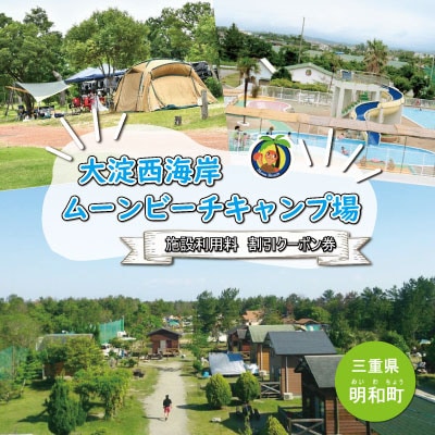 大淀西海岸ムーンビーチキャンプ場　利用券　4,000円分 E1197