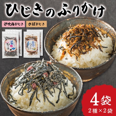 【伊勢丸い水産】 ごはんのおとも 汐吹梅ひじきとさばひじきのふりかけ セット E1203