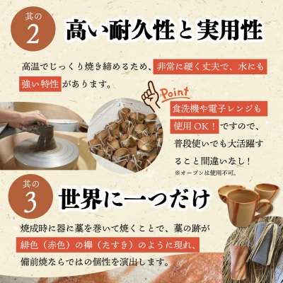 泡立ち ビアマグ 備前焼 ビール タンブラー E1667