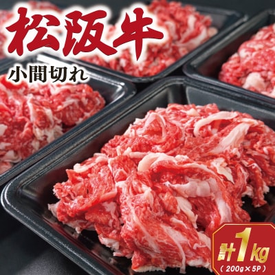 家庭用 松阪牛 小間切れ 200g×5P E2133