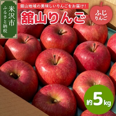 【先行受付】 令和8年産 舘山りんご ふじ 約5kg 16玉 ～ 20玉