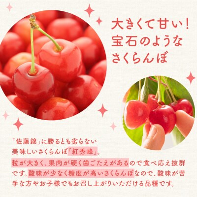 【先行受付】 令和8年産 さくらんぼ 紅秀峰 700g ( バラ詰め )