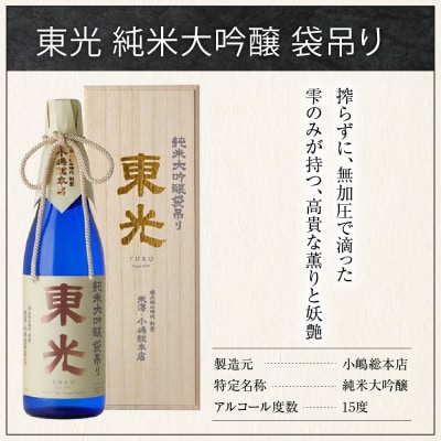 小嶋総本店 東光 純米大吟醸 袋吊り 720ml 化粧箱入り