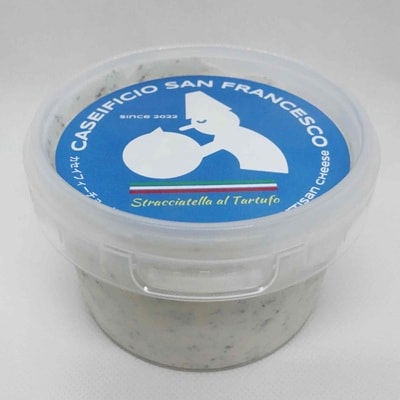 ストラッチャテッラ黒トリュフ入　200g Caseificio San Francesco