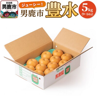 【令和8年度 早期受付】豊水 5kg 9～14玉 梨 秋田県 男鹿市|23_fre-020501