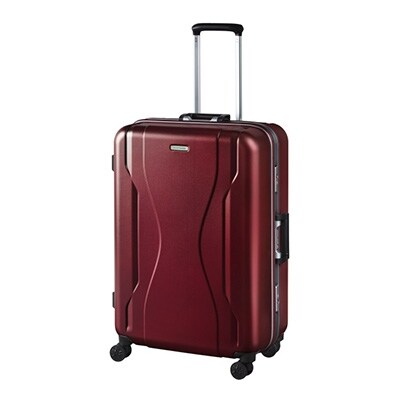 日本製スーツケース WT コヴァーラム 73L (レッド) 06582-10