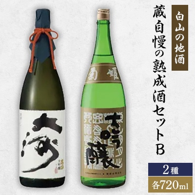 [白山の地酒]　蔵自慢の大吟醸酒セット　