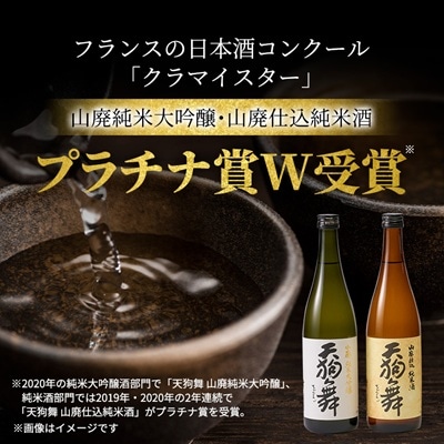 【白山の地酒】天狗舞の「山廃純米大吟醸」「山廃仕込純米酒」セット