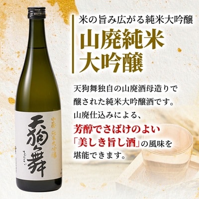 【白山の地酒】天狗舞の「山廃純米大吟醸」「山廃仕込純米酒」セット
