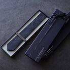 【牛首紬×MIZEN】スラッシュタイ/メンズ - 牛首紬　先染男物無地「黒」※ギフトBOXなし