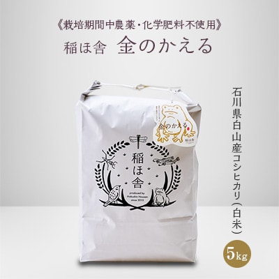 《白山鶴来の恵み》稲ほ舎の金のかえる　白米5kg
