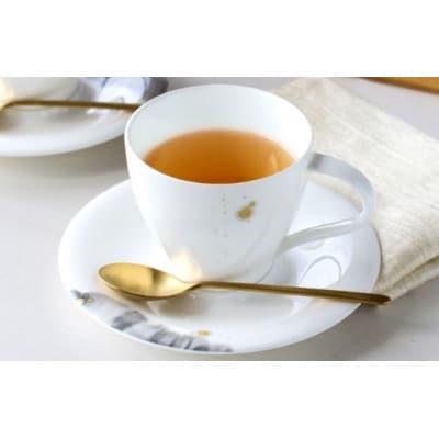 【NIKKO】ペアカップ&ソーサーセット 「墨の瞬・煌」《ニッコー食器》(11115-CC00)