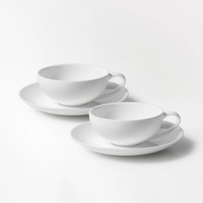 NIKKOのペアティーカップ&ソーサーセット「柳宗理」《ニッコー食器》(1890Y-CC02)