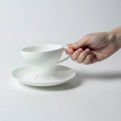 NIKKOのペアティーカップ&ソーサーセット「柳宗理」《ニッコー食器》(1890Y-CC02)