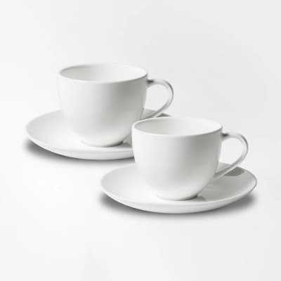 NIKKOのペアコーヒーカップ&ソーサーセット「柳宗理」《ニッコー食器》(1890Y-CC07)