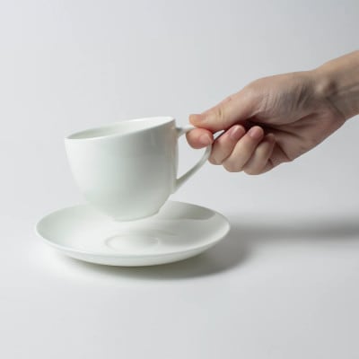 NIKKOのペアコーヒーカップ&ソーサーセット「柳宗理」《ニッコー食器》(1890Y-CC07)