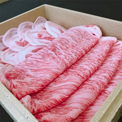 能登牛ロース&能登豚バラ しゃぶしゃぶセット(各400g)